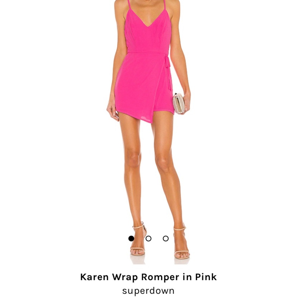 Superdown pink romper - size S